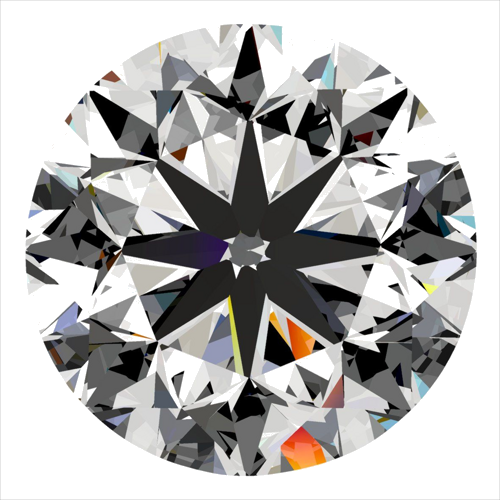 0.5 carat G-VS2 Very Good cut Natūralus Round Deimantas (1)