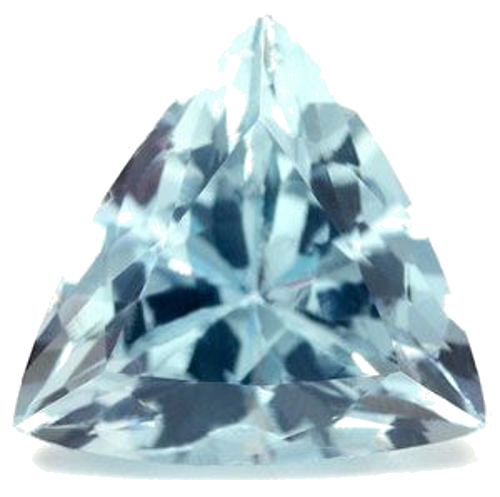 4.31 carat BLUE Trilliant Aquamarine (1)
