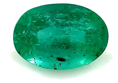 0.41 carat GREEN Oval Smaragdas (1)