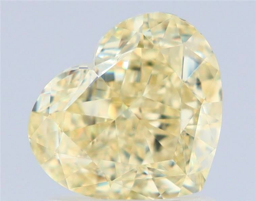 1.51 carat Fancy Light Yellow-VS2 Natūralus Heart Deimantas (1)