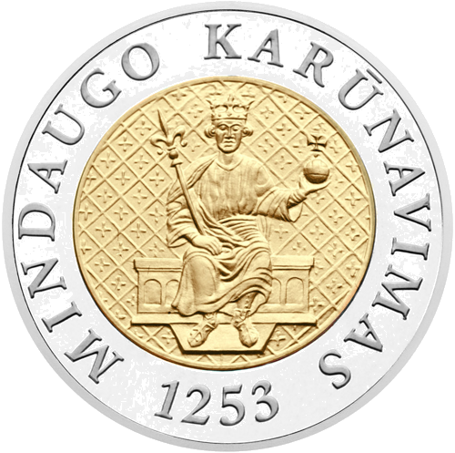 2003 750-летие коронации Миндовга 200 литов золотая монета (1)
