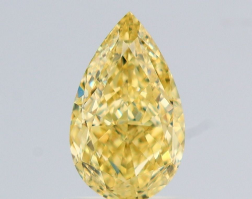 1.07 carat Fancy Intense Yellow-VS1 Natūralus Pear Deimantas (1)