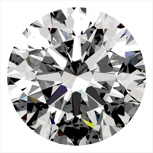 0.35 carat D-VVS2 Excellent cut Natūralus Round Deimantas (1)