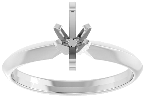 14K White 7x4 mm Marquise Solitaire Engagement Ring Mounting (3)