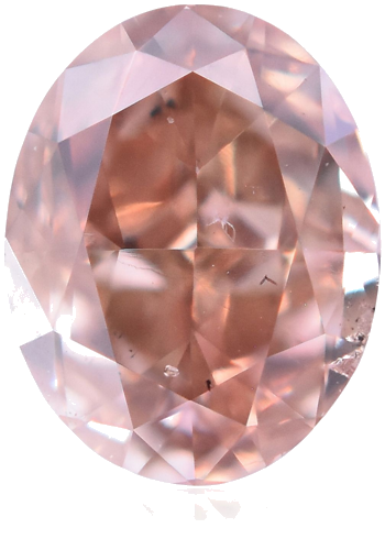0.24 carat Fancy Deep Brownish Orangey Pink-SI2 Natūralus Oval Deimantas (1)