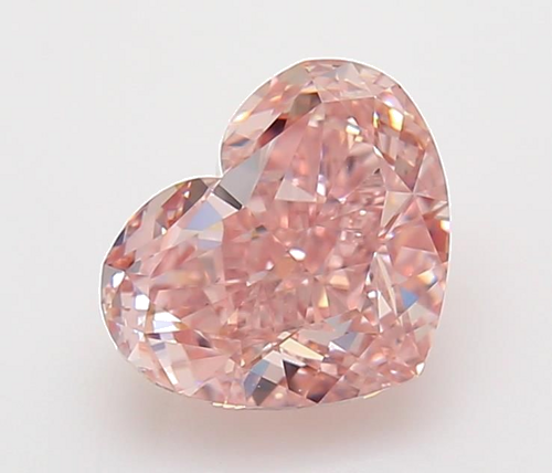 2.01 carat Fancy Orangey Pink-VS2 Natūralus Heart Deimantas (1)