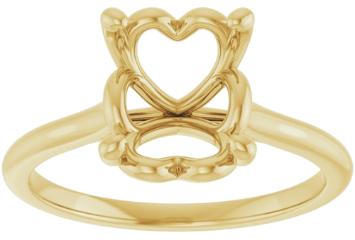 Sužadėtuvių Žiedas „Solitaire“ 585 Geltonojo Aukso Oval 10mm x 8mm (3)