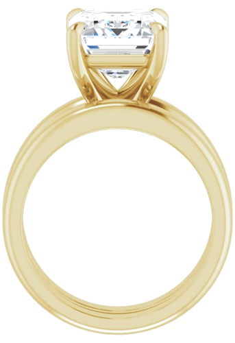 Sužadėtuvių Žiedas „Claw-Prong Solitaire“ 14k yellow gold Emerald 11mm x 9mm (7)
