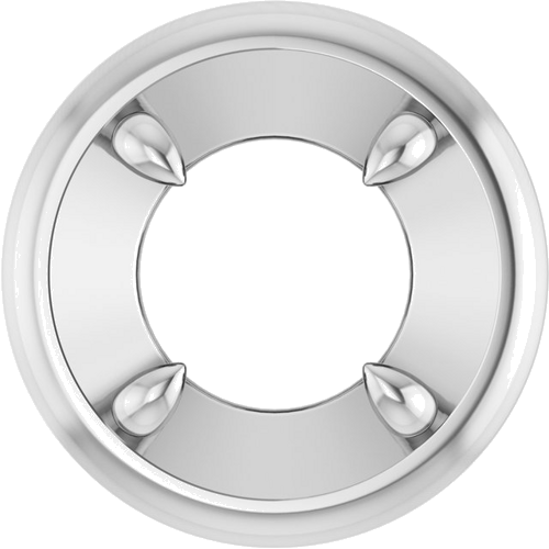 Pakabukas „Solitaire Slide“ 14k white gold Round 7mm (1)