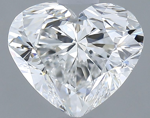 0.9 carat F-VVS2 Natūralus Heart Deimantas (1)