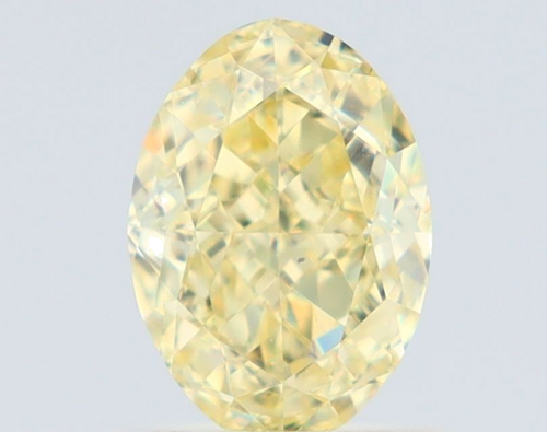 1.03 carat Fancy Light Yellow-SI1 Natūralus Oval Deimantas (1)