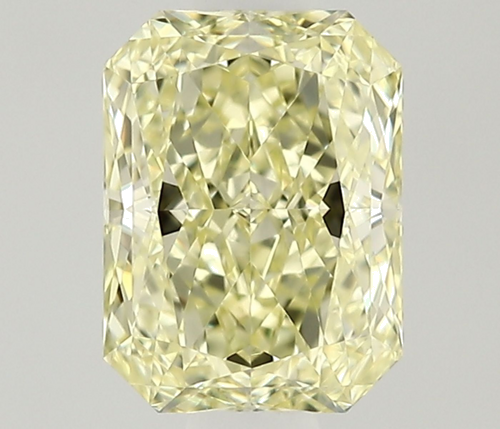 0.5 carat Fancy Light Yellow-VVS1 Natūralus Radiant Deimantas (1)