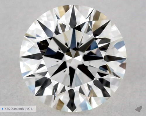 0.57 carat I-VVS2 Excellent cut Natūralus Round Deimantas (1)