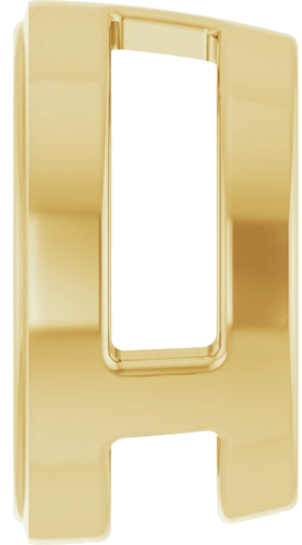 Pakabukas „Round Bezel-Set Slide“ 18k yellow gold Round 9mm (3)