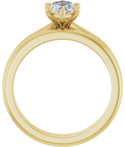 Sužadėtuvių Žiedas 14k yellow gold Marquise 10mm x 5mm (7)