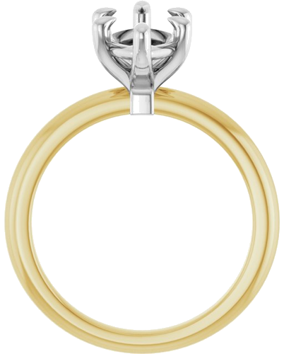 Sužadėtuvių Žiedas „Claw-Prong“ 14k yellow/white gold Marquise 13mm x 6.5mm (2)