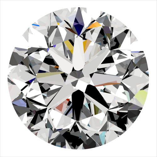 0.3 carat E-VS2 GD cut Natūralus Round Deimantas (1)