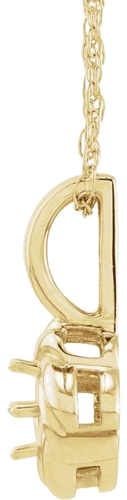 Pakabukas „Knot“ 14k yellow gold Round 5mm (2)