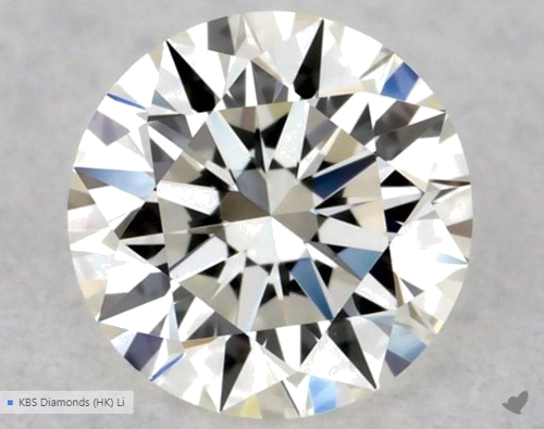 0.33 carat J-VVS2 Excellent cut Natūralus Round Deimantas (1)