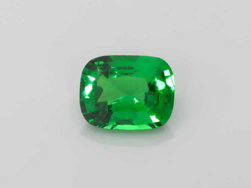 4.01 carat GREEN Cushion Garnet (1)