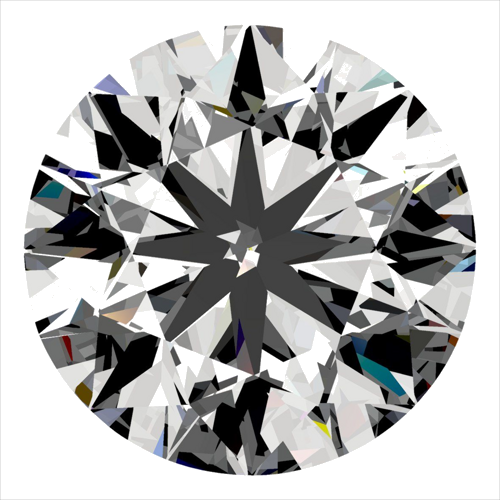 0.3 carat F-VVS2 Very Good cut Natūralus Round Deimantas (1)