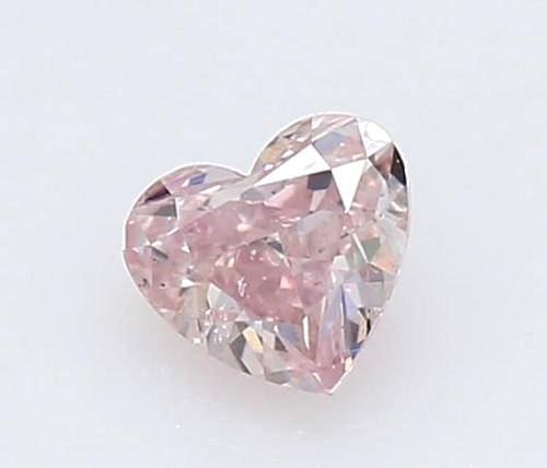 0.17 carat Fancy Pink-SI2 Natūralus Heart Deimantas (1)