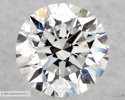 0.5 carat F-SI2 Very Good cut Natūralus Round Deimantas (1)