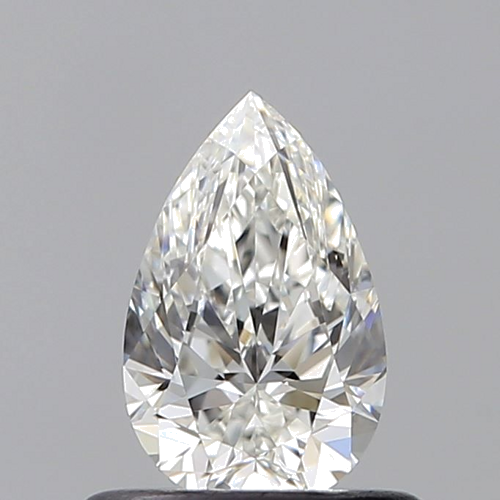 0.5 carat G-VVS2 Natūralus Pear Deimantas (1)