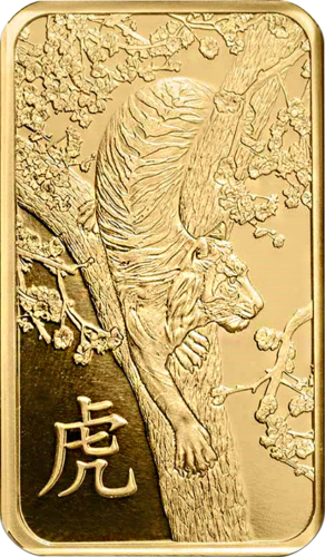 1 oz Investicinio aukso luitas 2022 Tigro metai PAMP (3)