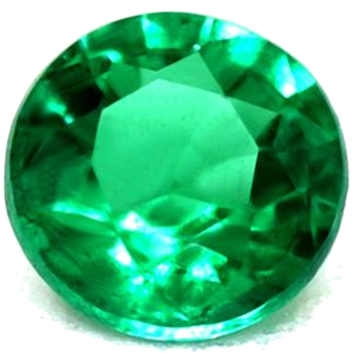 0.33 carat GREEN Round Smaragdas (1)