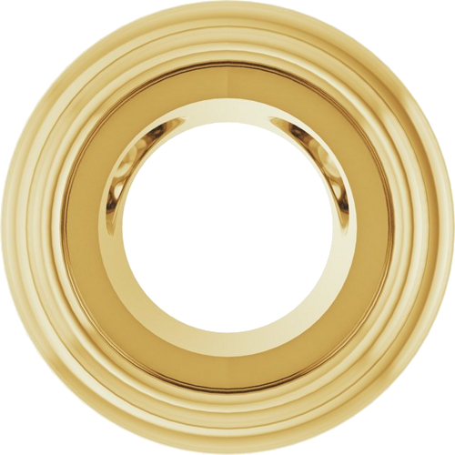 Pakabukas „Bezel-Set Solitaire“ 10k yellow gold Round 4.1mm (1)