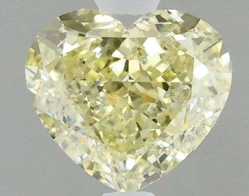0.51 carat Faint Yellow-SI1 Natūralus Heart Deimantas (1)