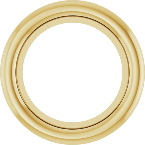 14K Yellow 4.8 mm Round Bezel-Set Slide Pendant Mounting (1)