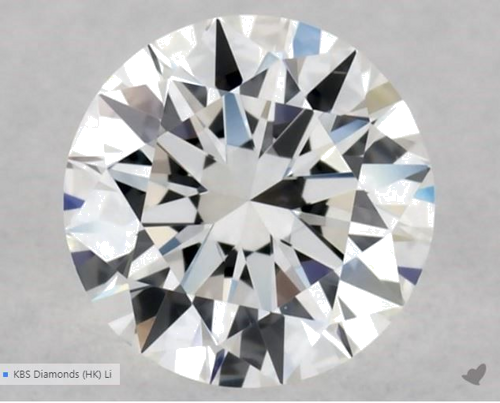 0.5 carat F-VS1 Excellent cut Natūralus Round Deimantas (1)