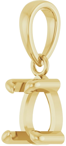 Pakabukas „Solitaire“ 14k yellow gold Pear 7mm x 5mm (2)