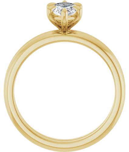 Sužadėtuvių Žiedas „Claw-Prong“ 10k yellow gold Marquise 10mm x 5mm (7)