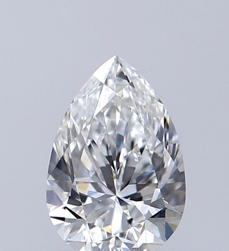 0.51 carat F-VS1 Natūralus Pear Deimantas (1)