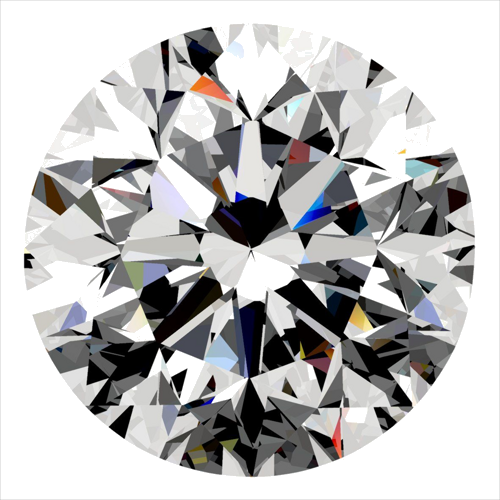 0.4 carat H-VS1 GD cut Natūralus Round Deimantas (1)