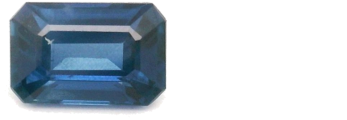 0.64 carat BLUE STEP cut Octagonal Safyras (1)