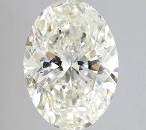 2.5 carat K-SI2 Natūralus Oval Deimantas (1)