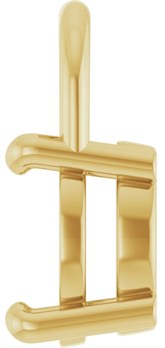 Pakabukas „Solitaire“ 14k yellow gold Round 8mm (3)