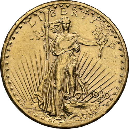$20 Saint Gaudens/Double Eagle US Gold Coin AU DETAILS 1910 (3)