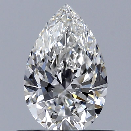 0.5 carat F-VS1 Natūralus Pear Deimantas (1)