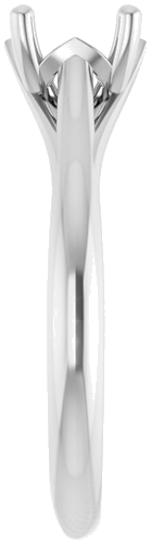 Sužadėtuvių Žiedas „Solitaire“ 585 Baltojo Aukso Round 6.5mm (4)