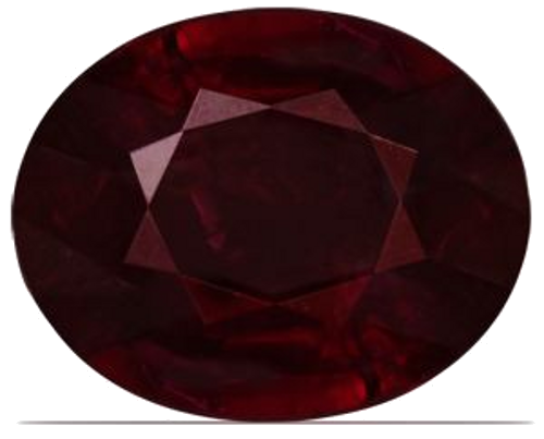 0.55 carat RED Oval Rubinas (1)