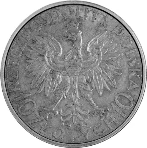 10 злотых Королева Ядвига (1932-1933) Польша серебряная монета (2)