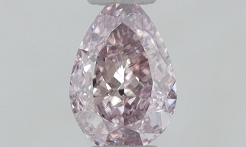0.3 carat Fancy Purplish Pink-SI2 Natūralus Pear Deimantas (1)