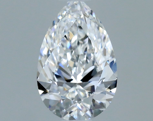 0.4 carat D-VVS2 Natūralus Pear Deimantas (1)