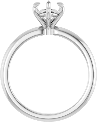 Sužadėtuvių Žiedas „Solitaire“ 14k white gold Pear 9mm x 6mm (2)