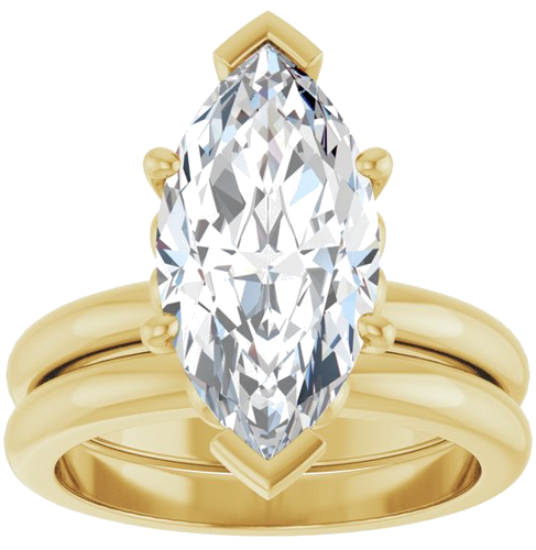 Sužadėtuvių Žiedas „Solitaire“ 14k yellow gold Marquise 16mm x 8mm (8)